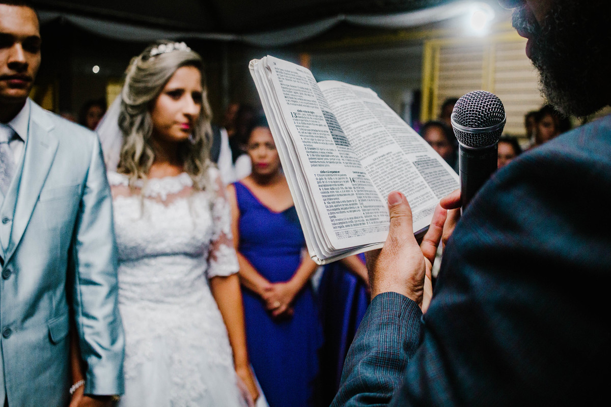 Leitura da palavra na cerimônia