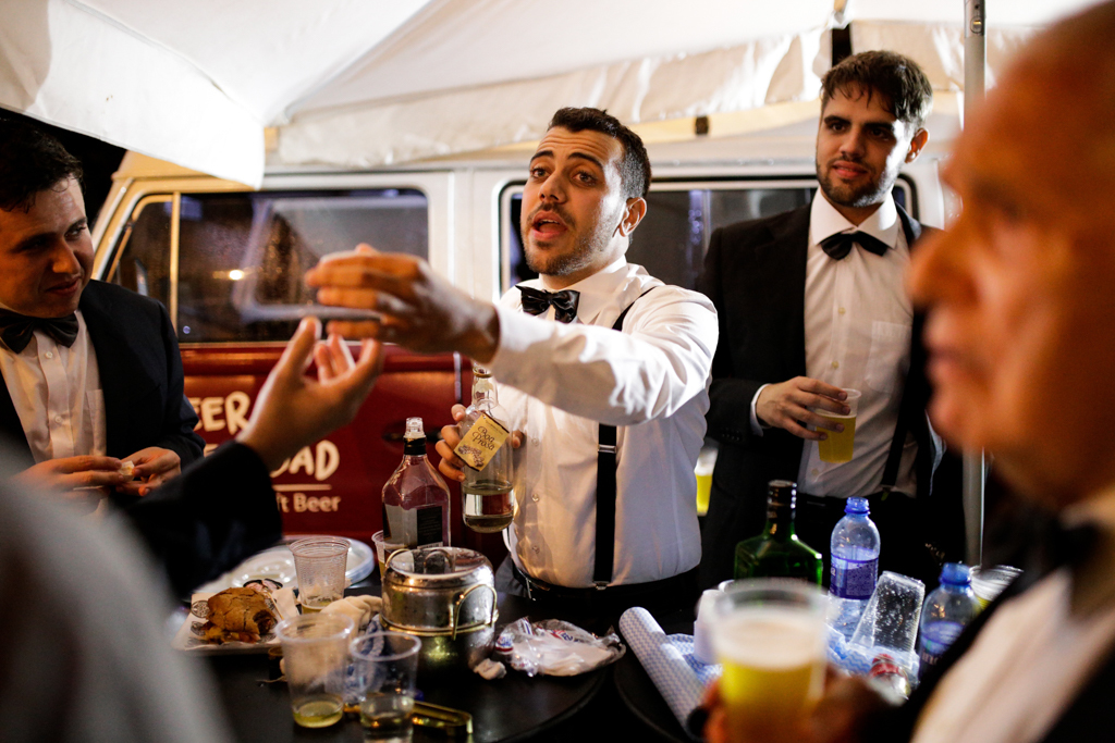 Casamento no campo com food-truck