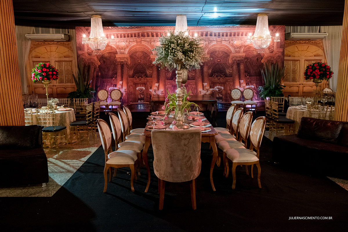 decor de gisely ferreti tema castelo de festas de 15 anos