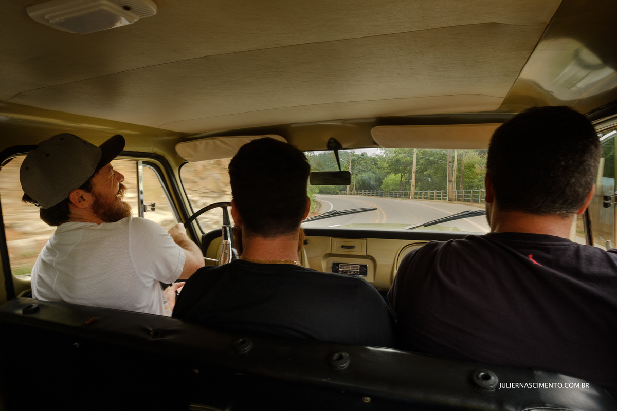 Luciano Parteli dirigindo veraneio