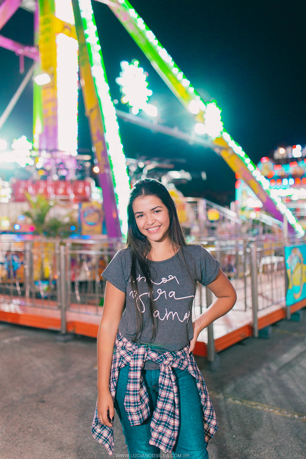 Ensaio no parque de diversão