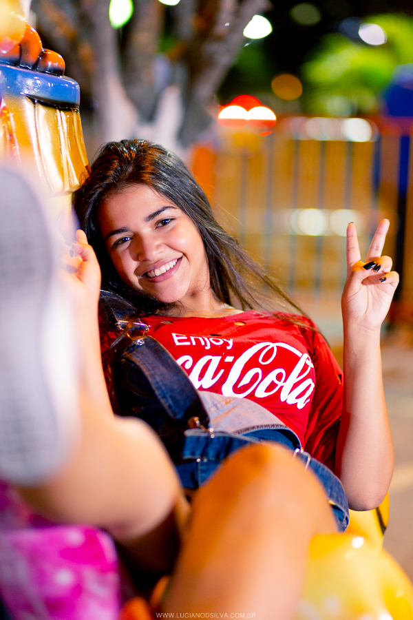 Ensaio de  15 anos no parque de diversão