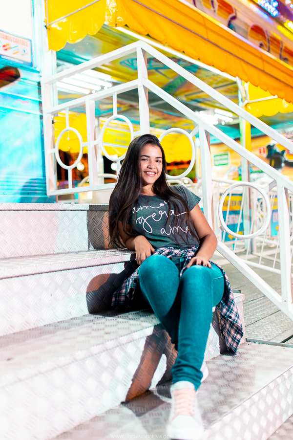 Ensaio de  15 anos no parque de diversão