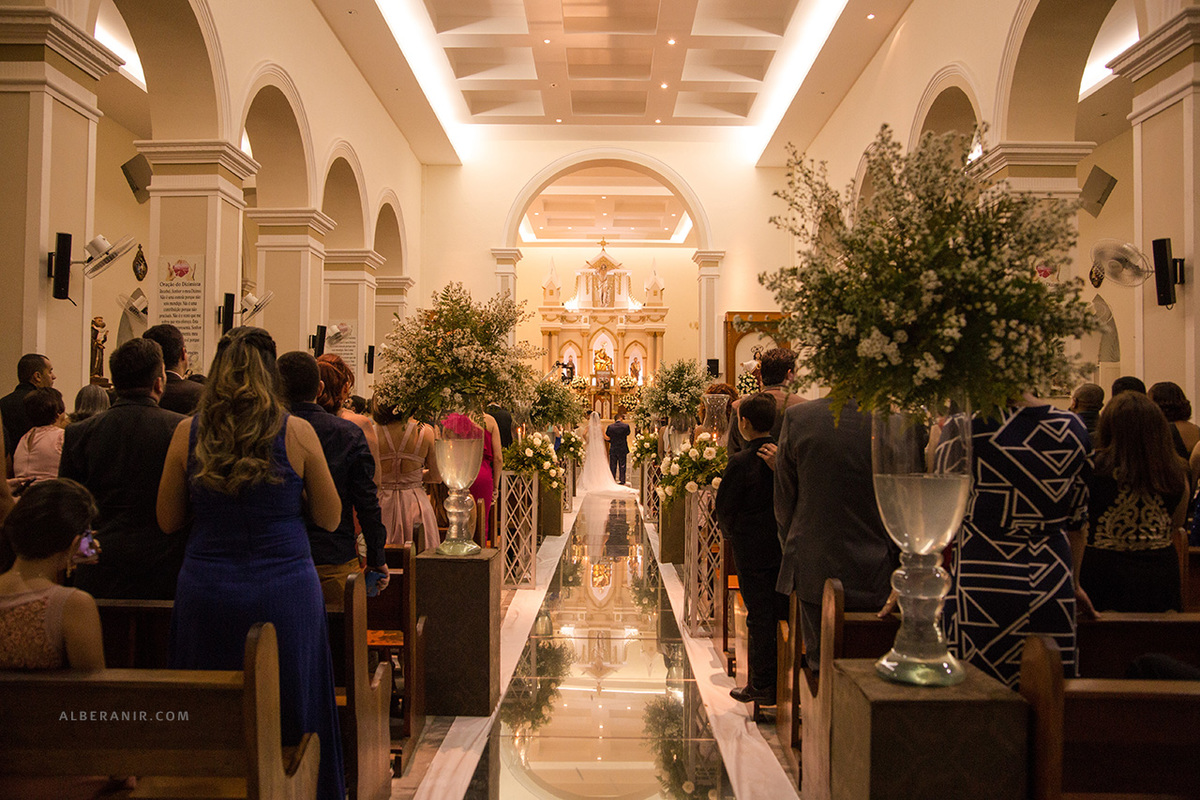 Casamento Kalliane e Wellisson na Catedral de Sant'Ana em Caicó.