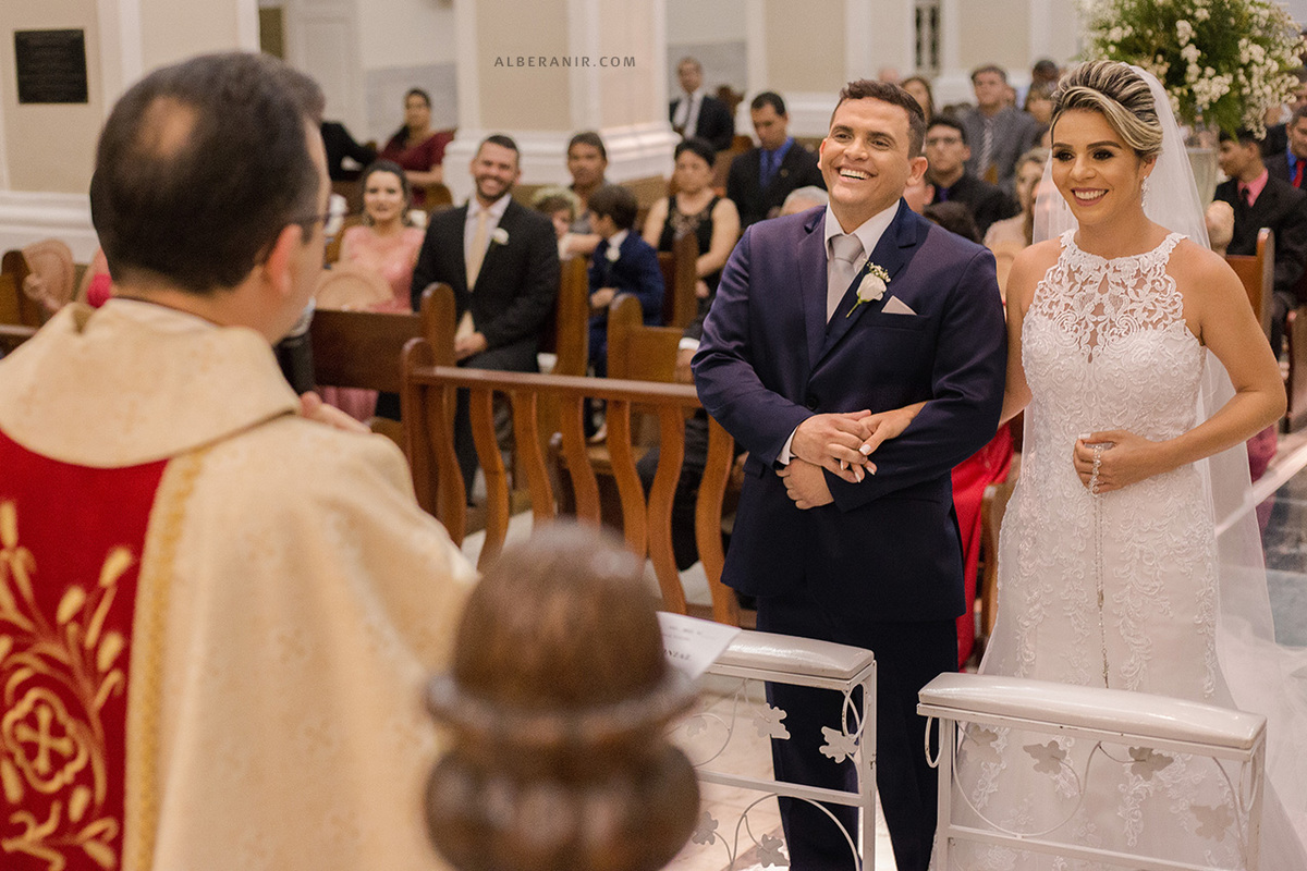 Casamento Kalliane e Wellisson na Catedral de Sant'Ana em Caicó.