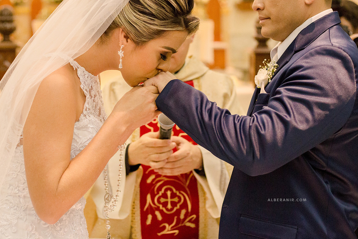 Casamento Kalliane e Wellisson na Catedral de Sant'Ana em Caicó.