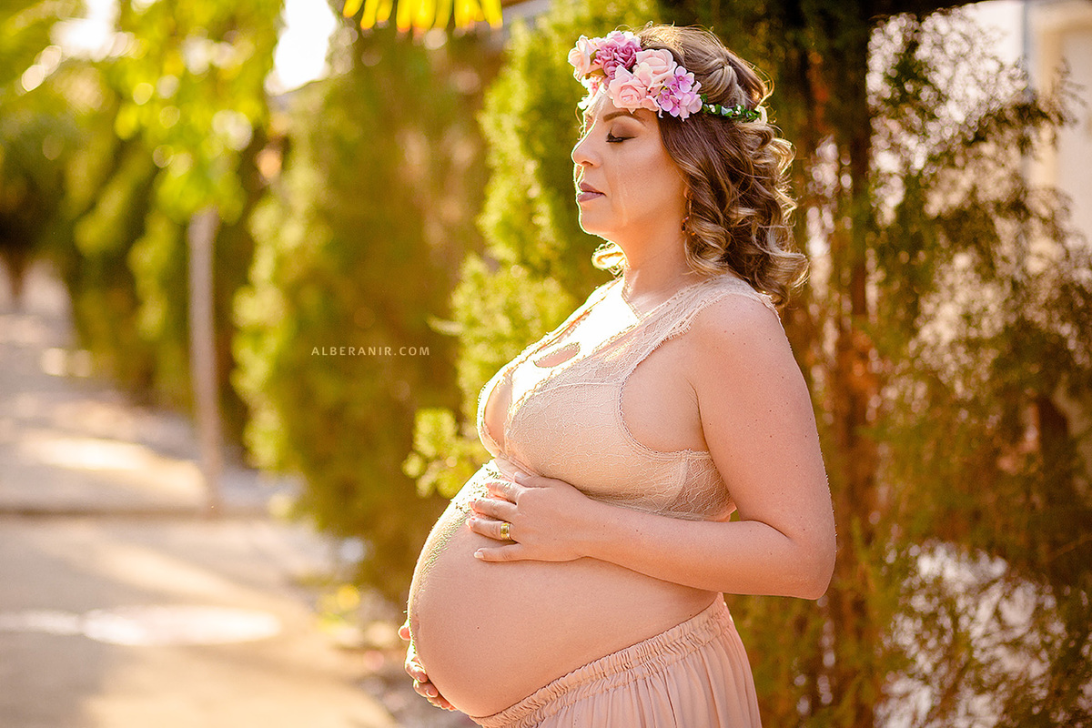 Ensaio de Gestante. Chalés dos Cajueiros.