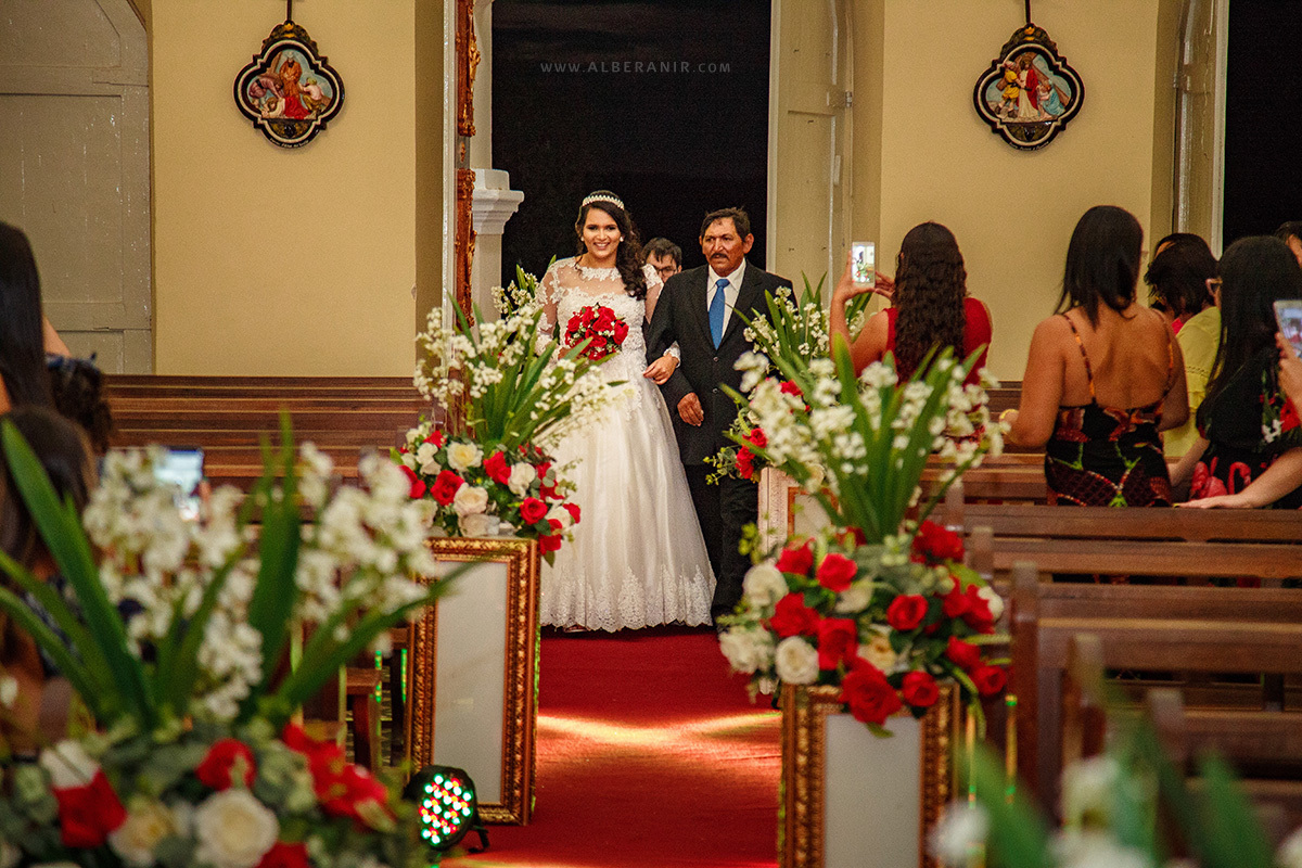 Maiza e Marinildo. Casamento Jardim do Seridó. Igreja Sagrado Coração de Jesus.