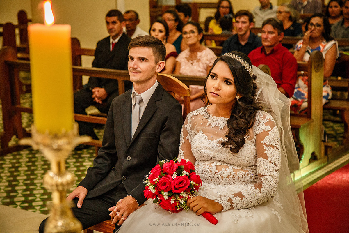 Maiza e Marinildo. Casamento Jardim do Seridó. Igreja Sagrado Coração de Jesus.