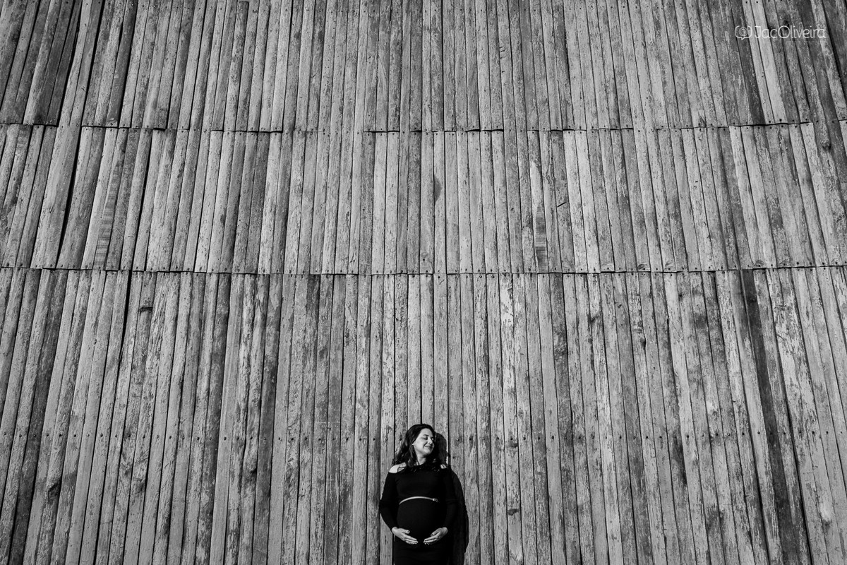 Marília gestante no jardim botanico palco