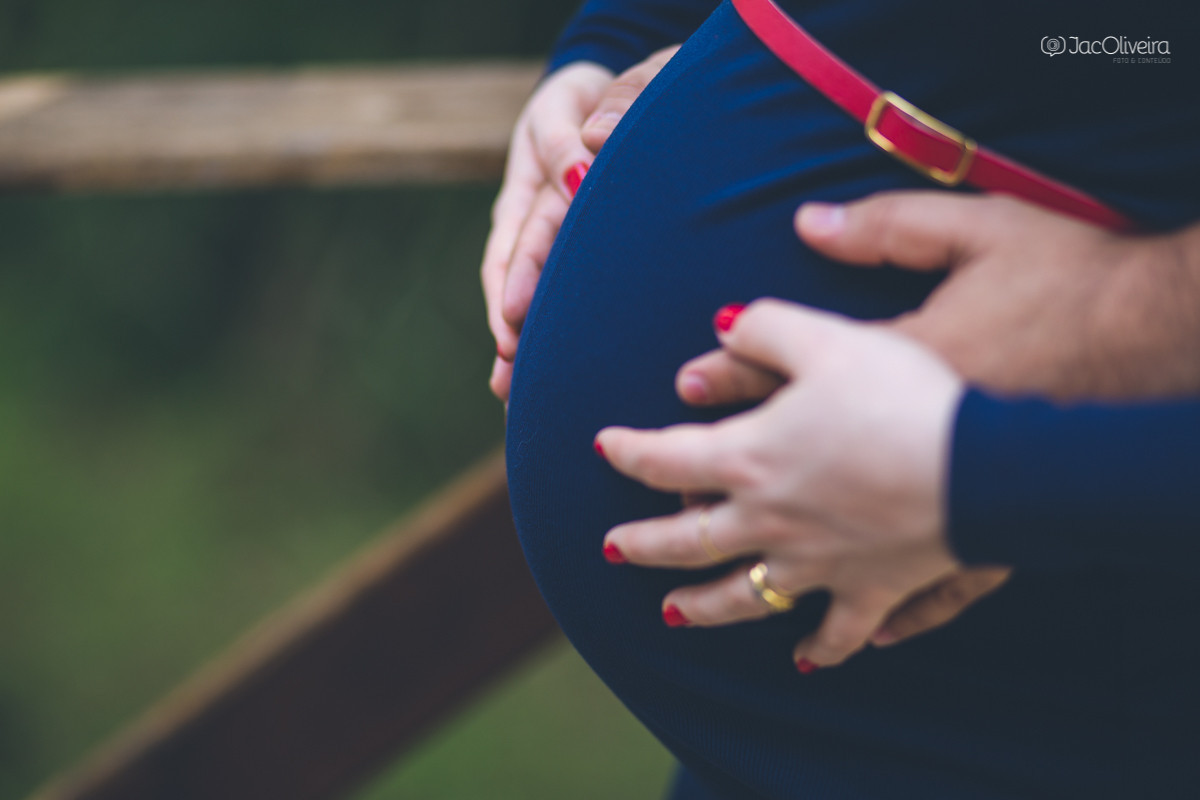 close barriga de gestante