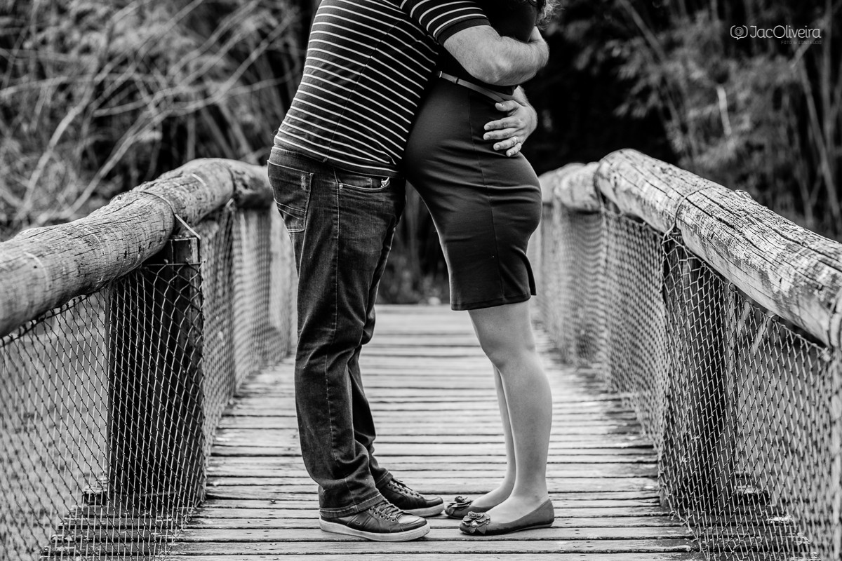 foto criativa do casal gravido