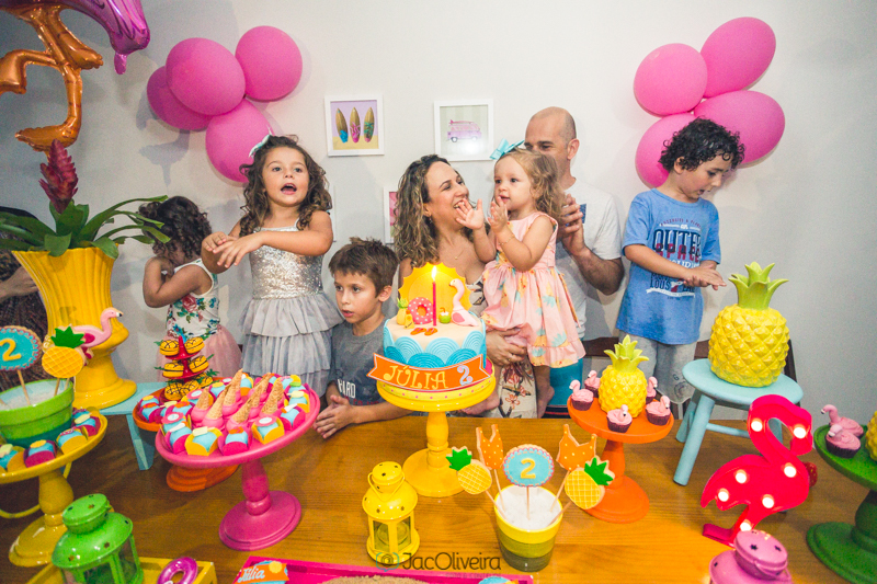 fotografia do aniversário com crianças no parabens