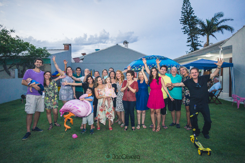 fotografia geral dos convidados no aniversário