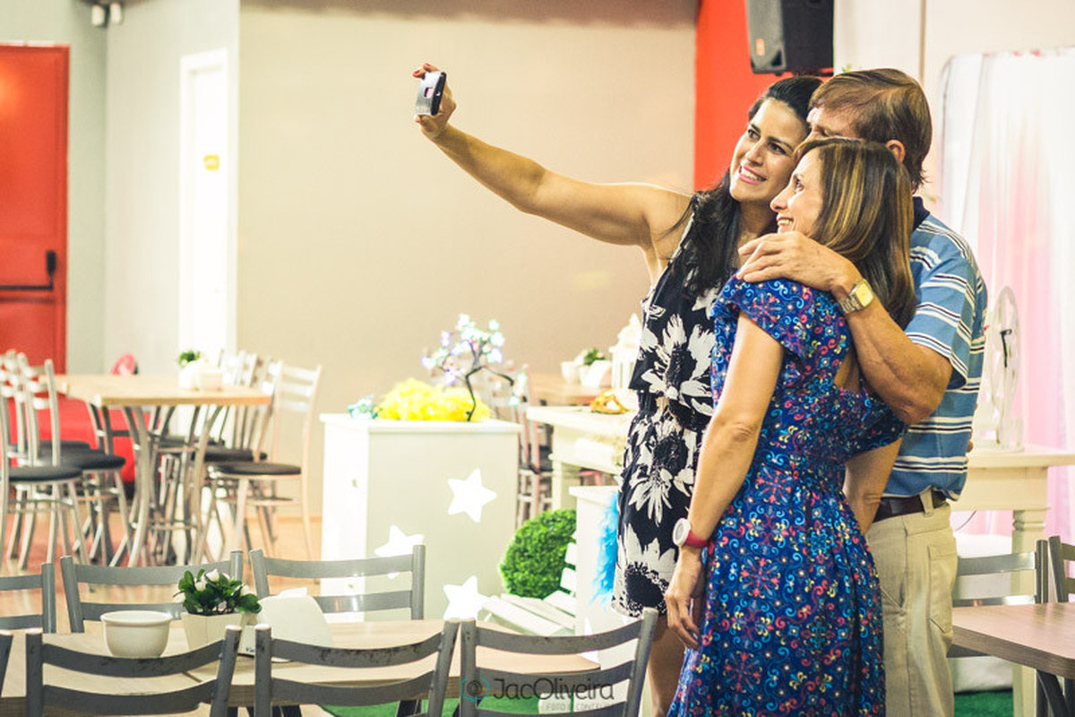 selfie no aniversario infantil