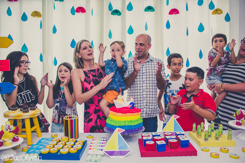 foto da hora do parabéns davi