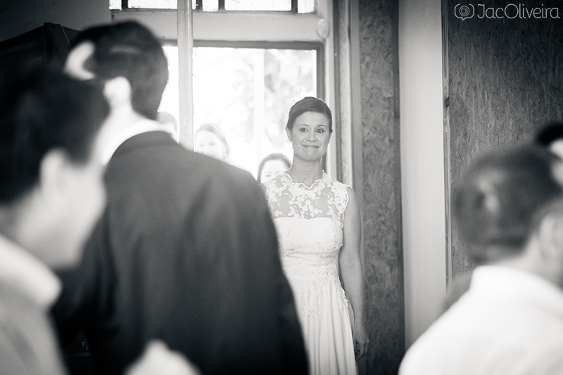 fotografo casamento porto alegre noiva chegando no salão nervosa