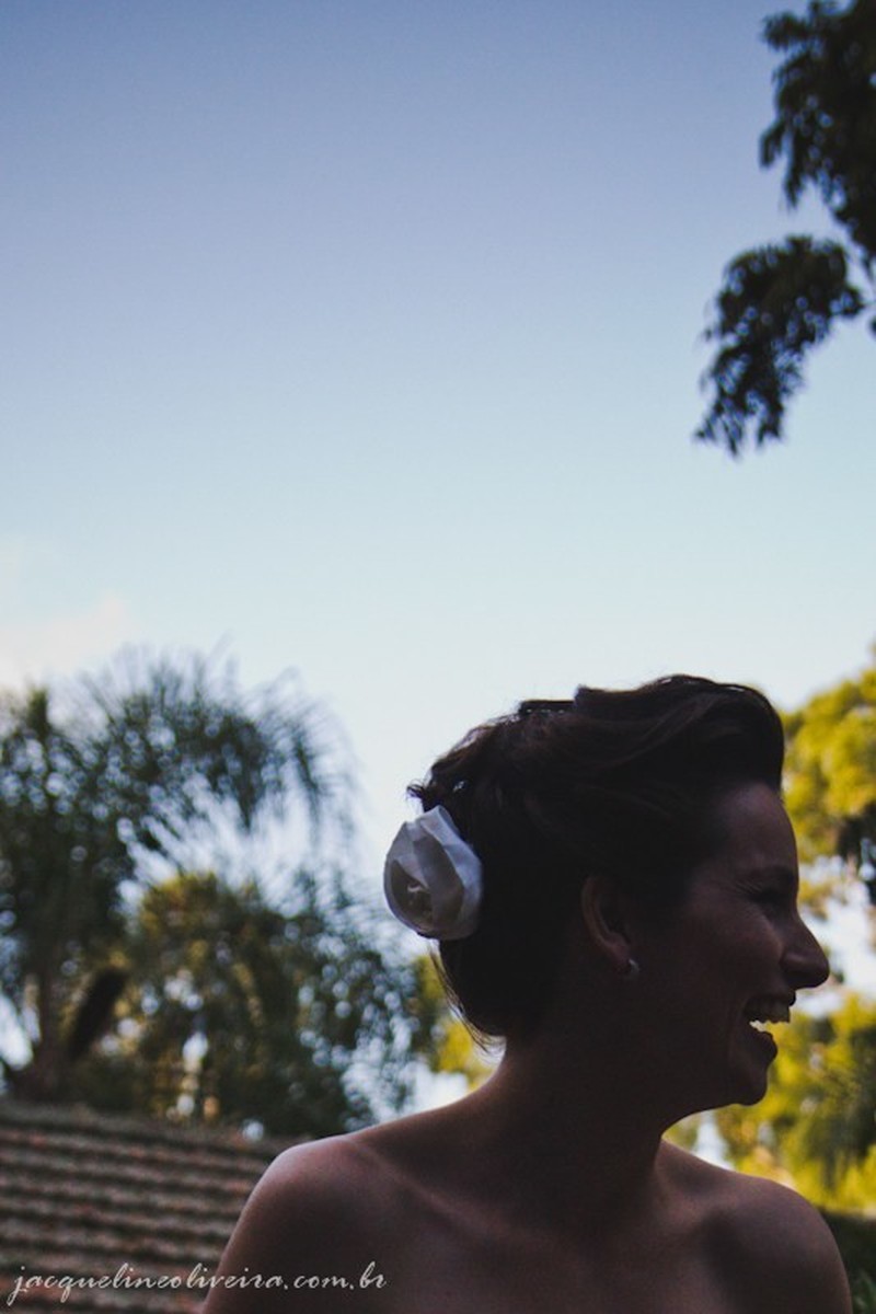 retrato criativo silhueta noiva