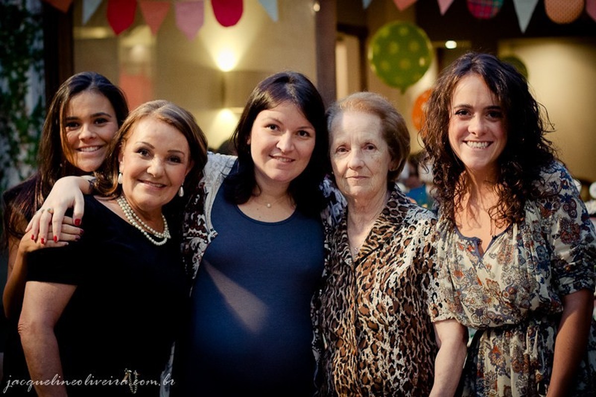 retrato de familia chá de bebê peta