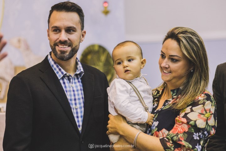 padrinhos e pedro no batismo