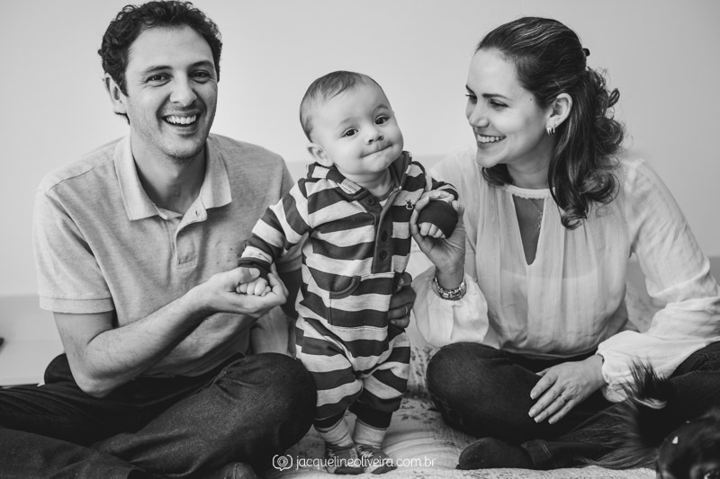 heitor ensaio 6 meses com os pais