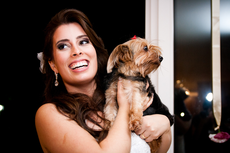 foto da noiva com cachorrinho fotografo casamento porto alegre