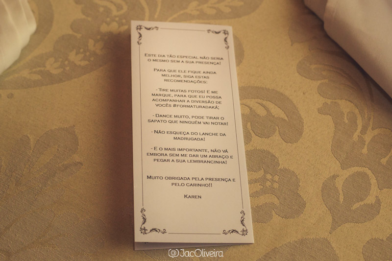 foto do cardápio formatura