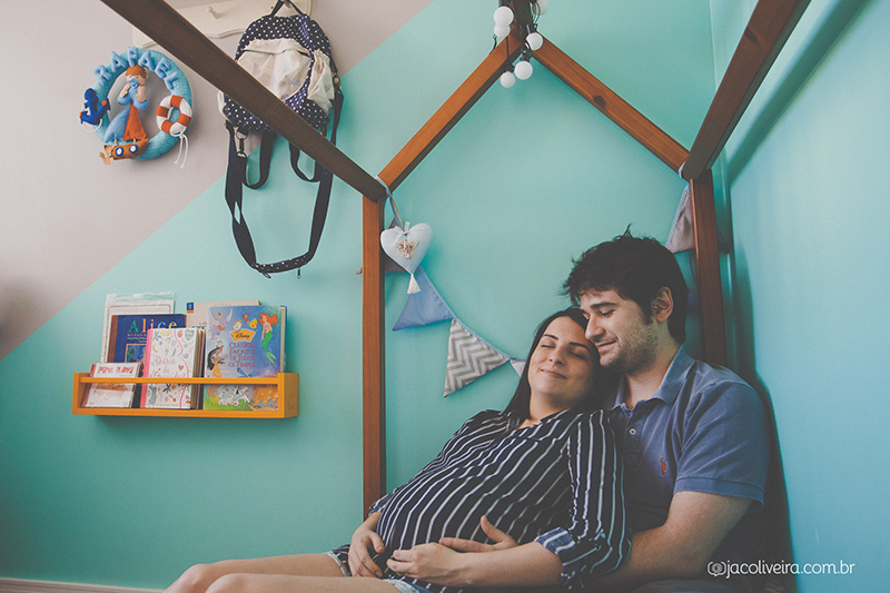 ensaio gestante porto alegre cama montessoriana para o bebê