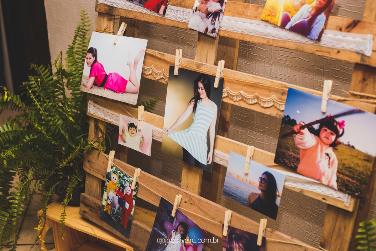 varal de fotos decoração de formatura