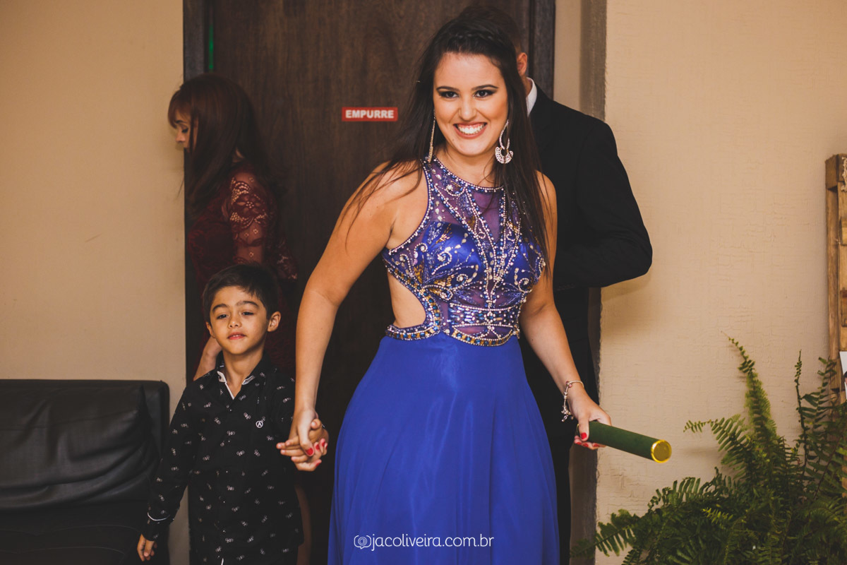 fotografia formatura porto alegre festa vestido azul