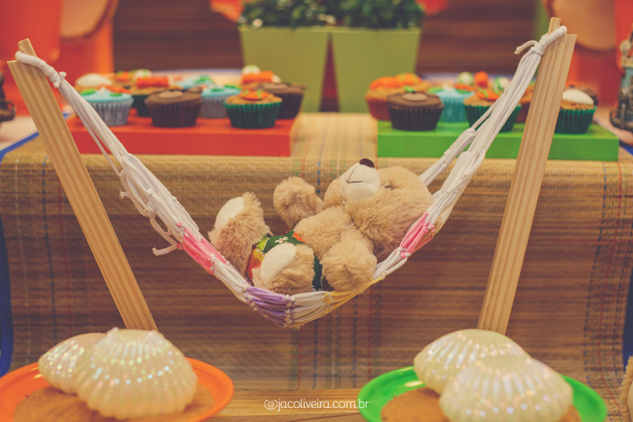 ursinho na rede decoraçao infantil