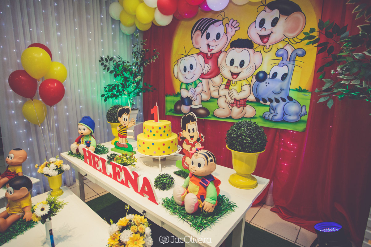 decoração turma da monica magia das festas porto alegre