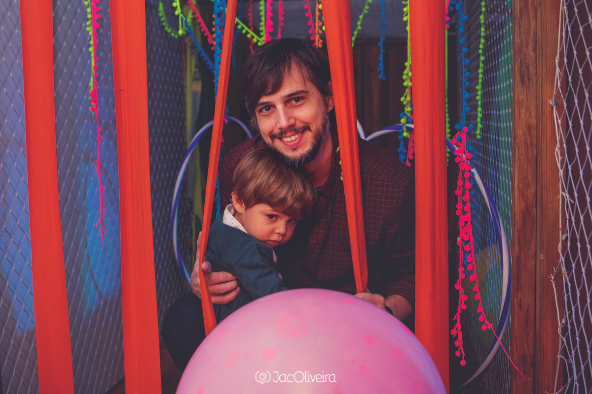 pai junto com filho ignacio no brinquedão na casa lúdica viva open mall