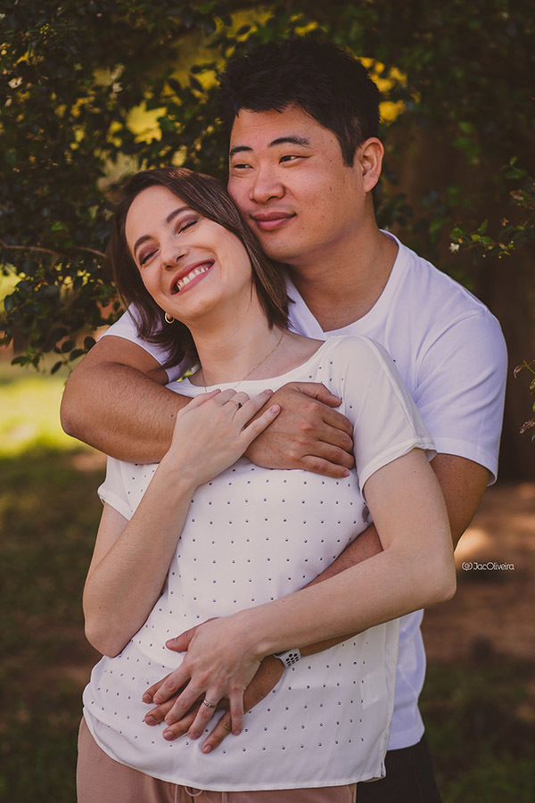 fotógrafa de casais porto alegre pré wedding parque germania casal de branco