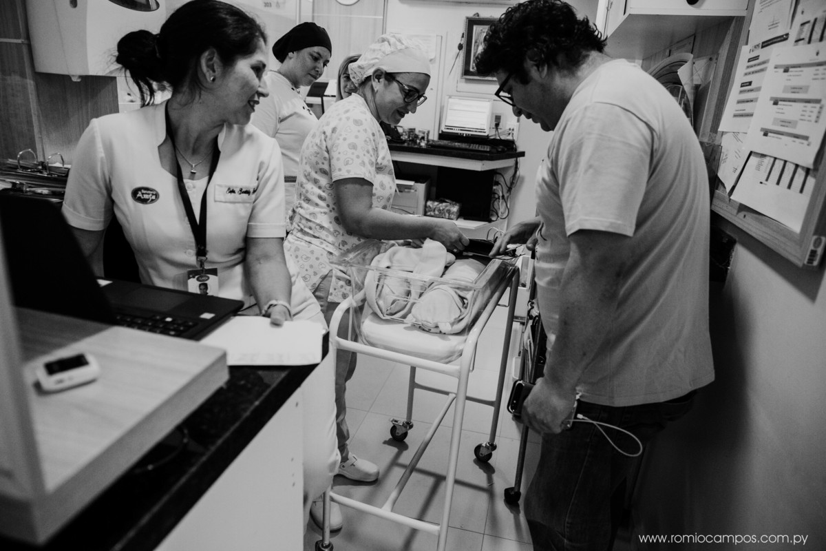 el primer contacto con papá