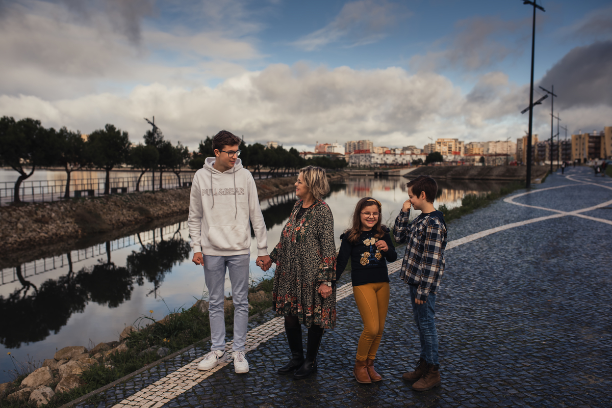 Avó Adelaide com os Netos