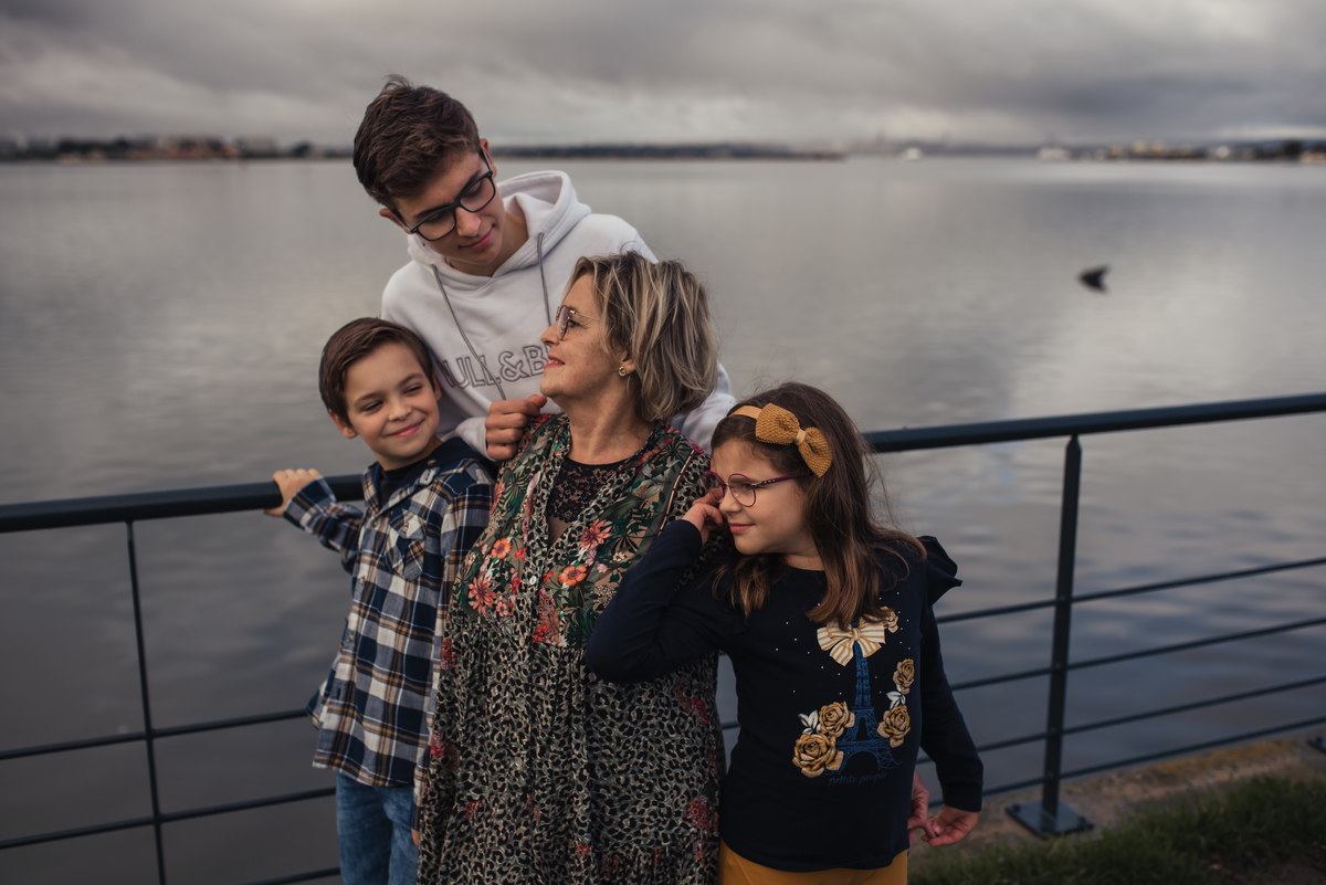 Avó Adelaide com os Netos