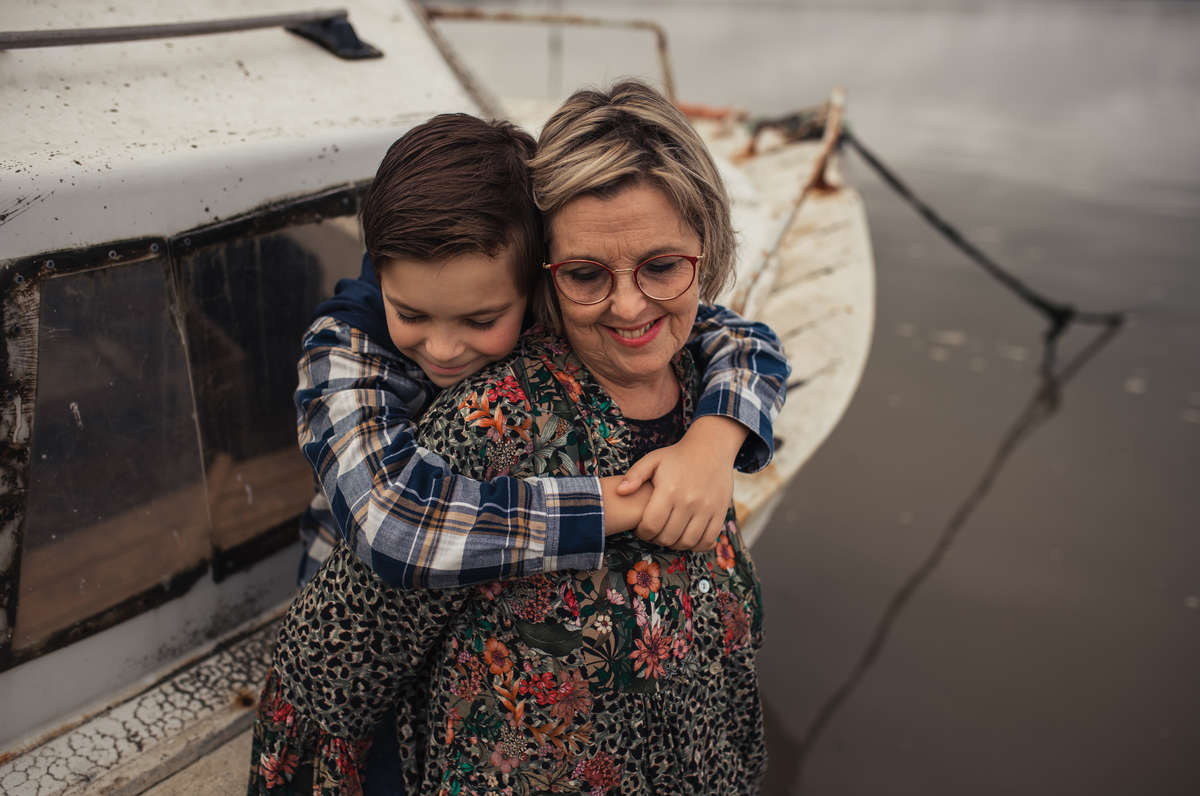 Avó Adelaide com os Netos