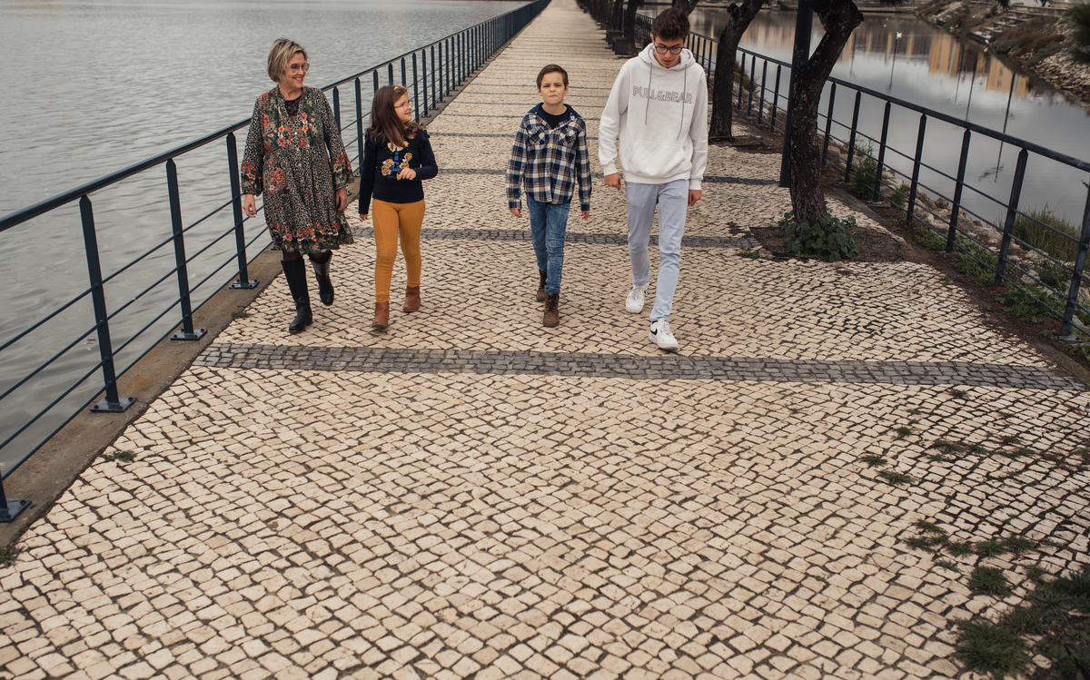 Avó Adelaide com os Netos