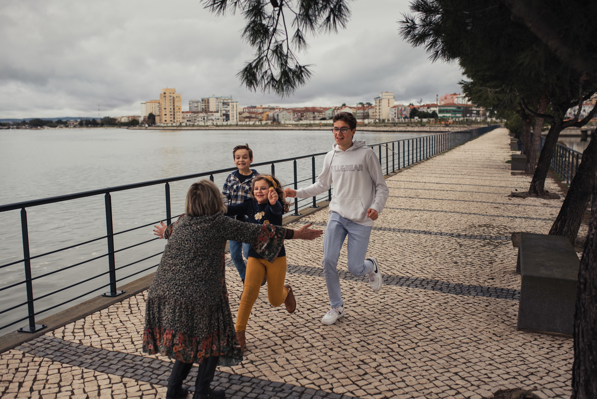Avó Adelaide com os Netos