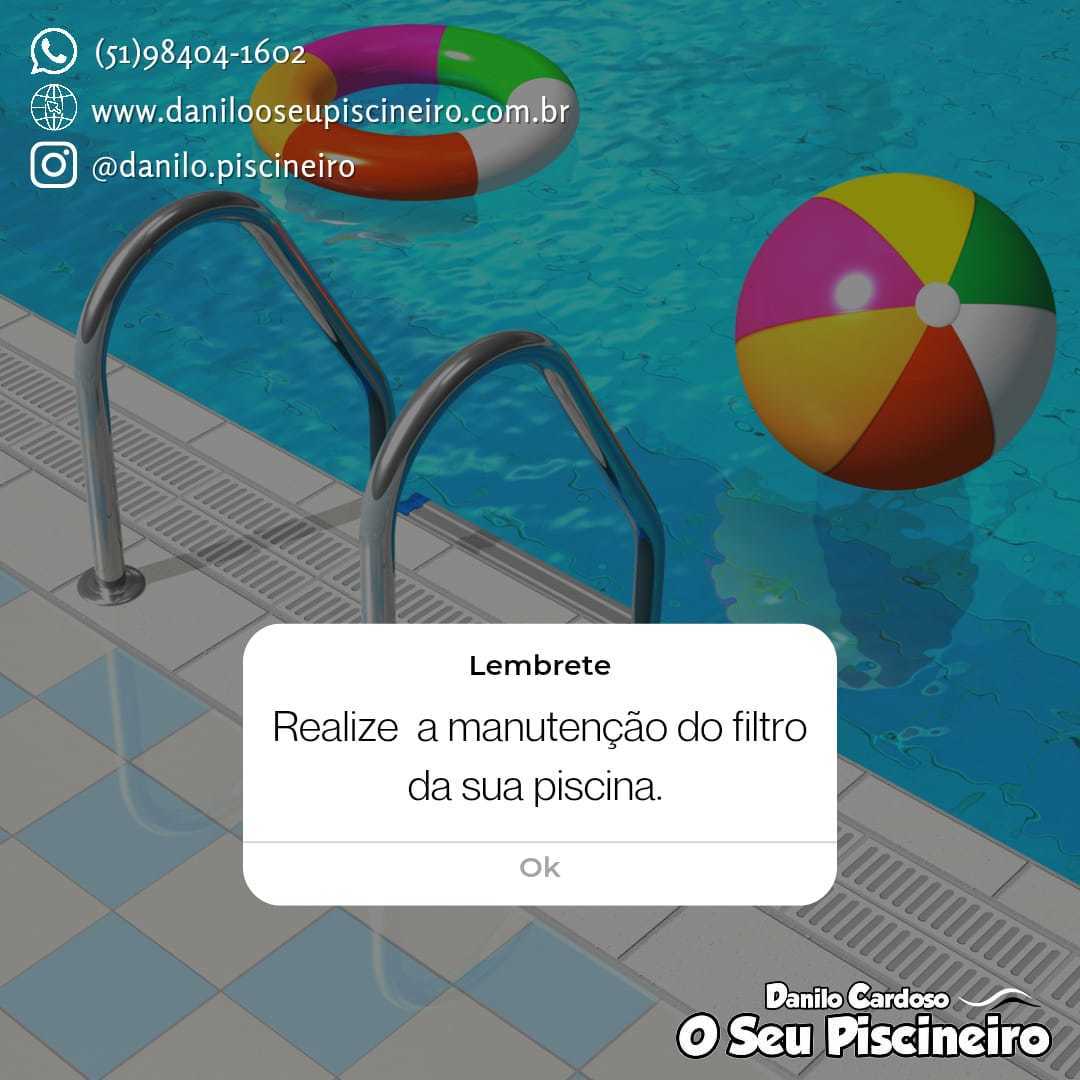 O filtro desempenha papel fundamental na limpeza da piscina, separando as impurezas da água e contendo a proliferação de bactérias que podem causar infecções e irritações nos olhos e pele.