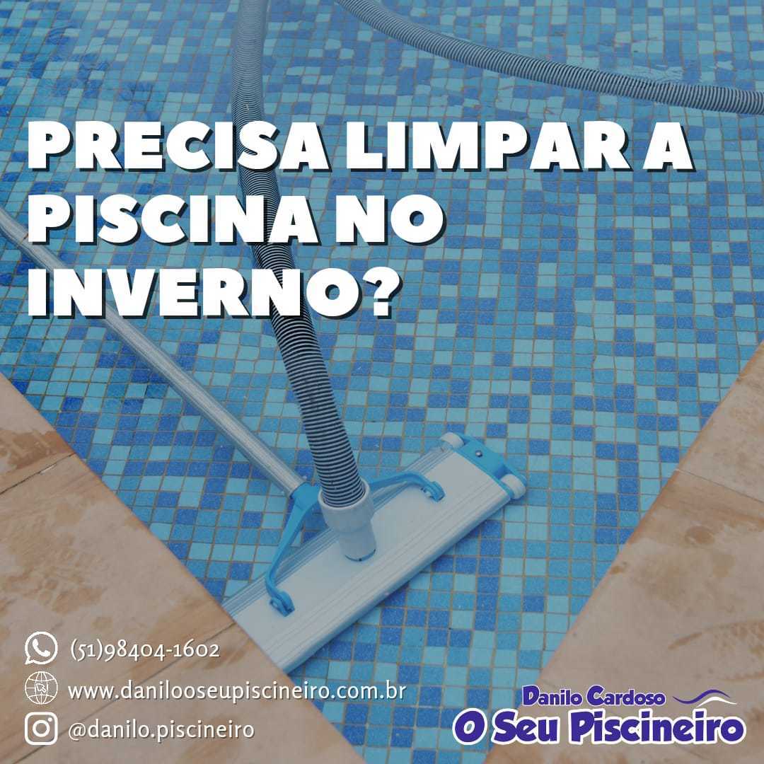 Mesmo sendo usada com menos frequência no inverno, a piscina não pode ser abandonada.