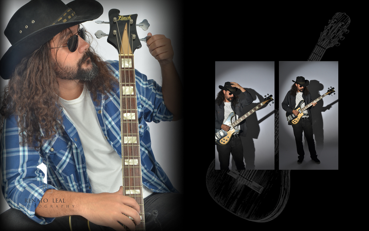 cantor de rock e ensaio fotográfico.