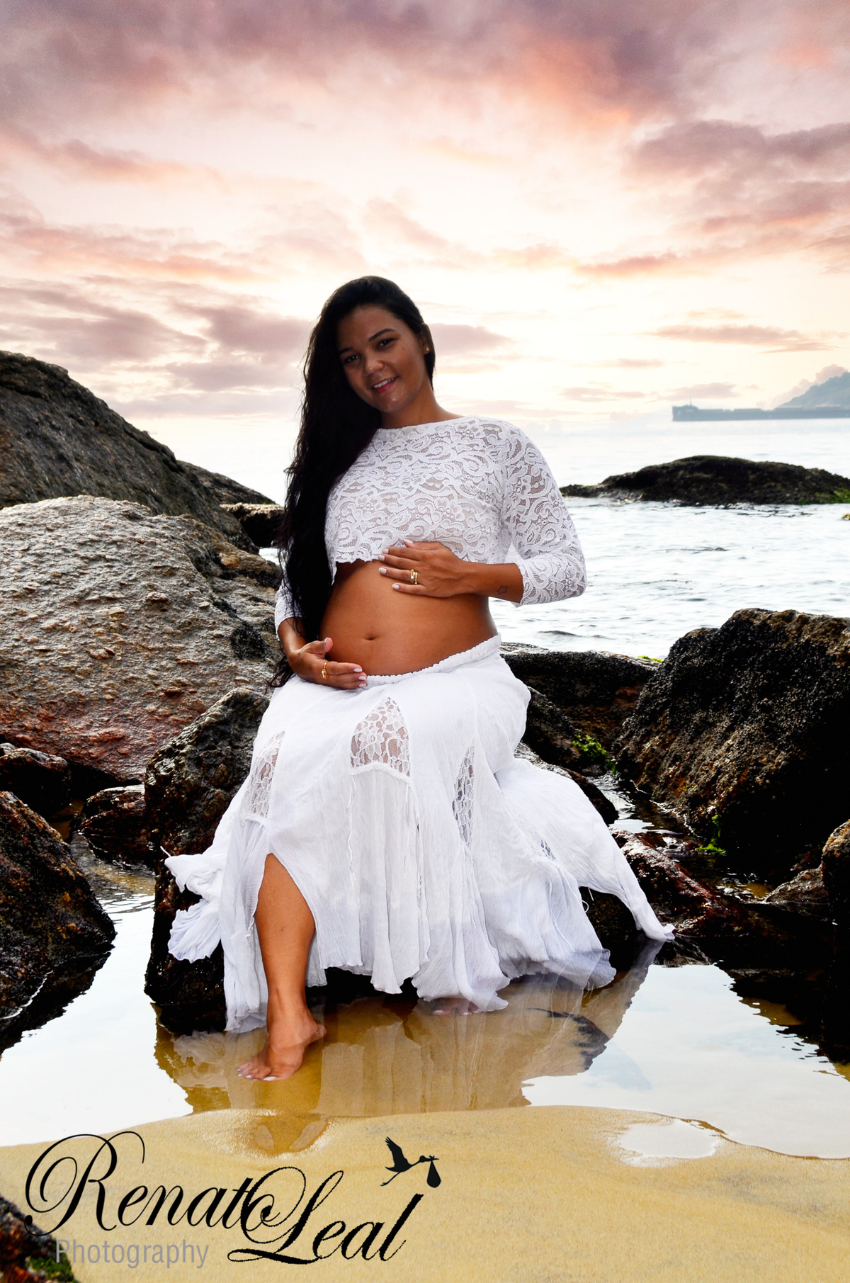 ensaio em estúdio; renato leal; praia da urca; estudio centro rio; ensaio de gestante