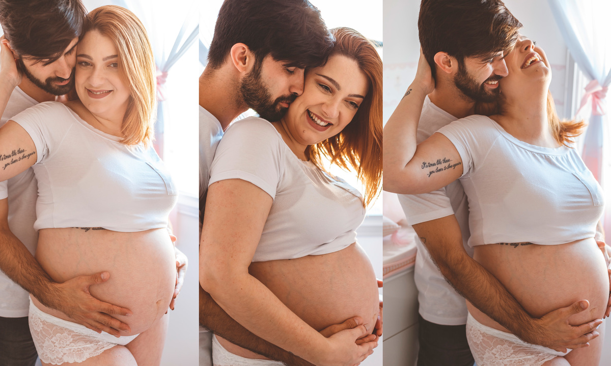 ensaio-gestante-em-santos-sp-sao-paulo-em-casa-giba-servo-fotografia-casal-sorrindo