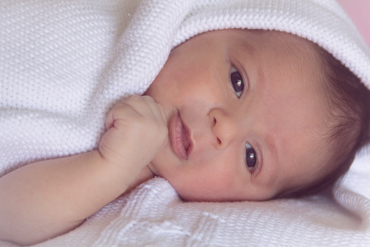 Luisa posando para a foto