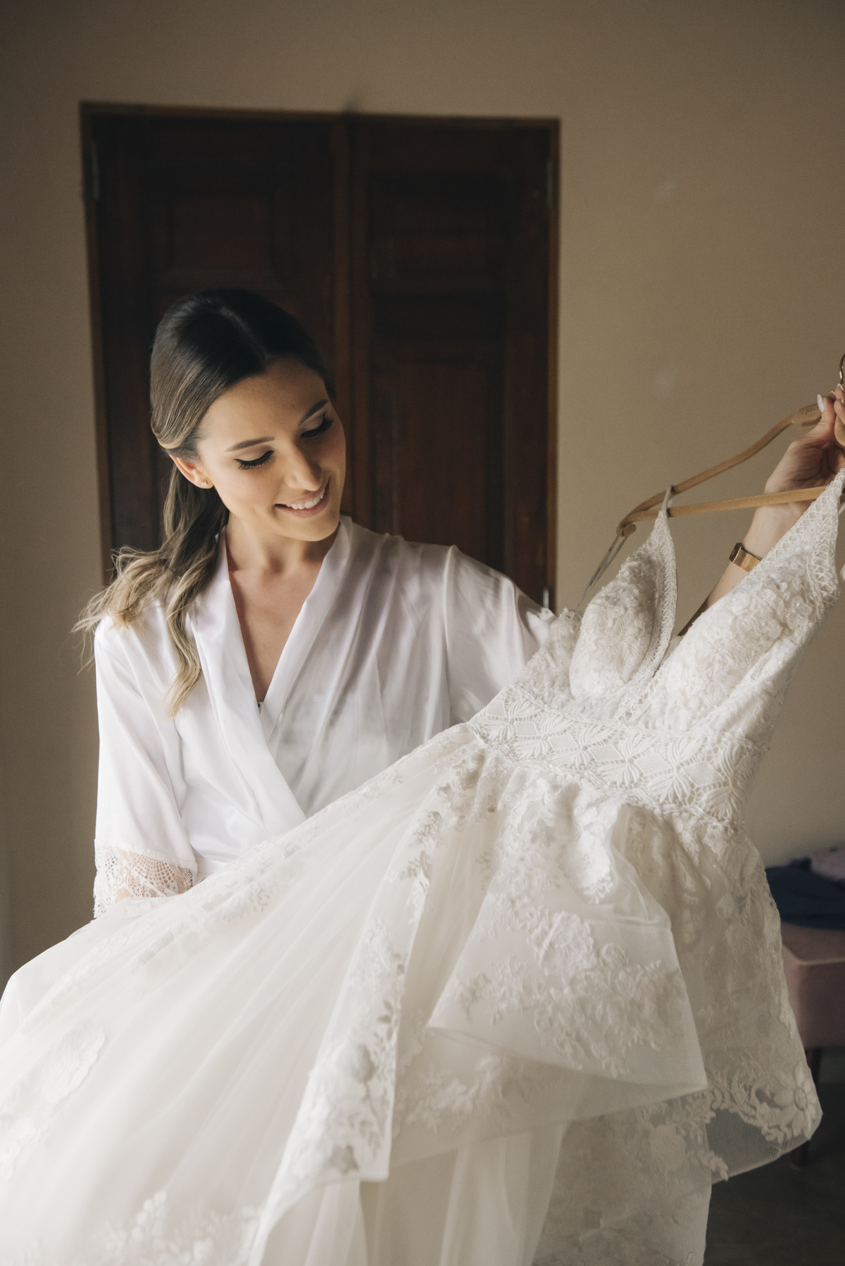 noiva olahndo o vestido no making of