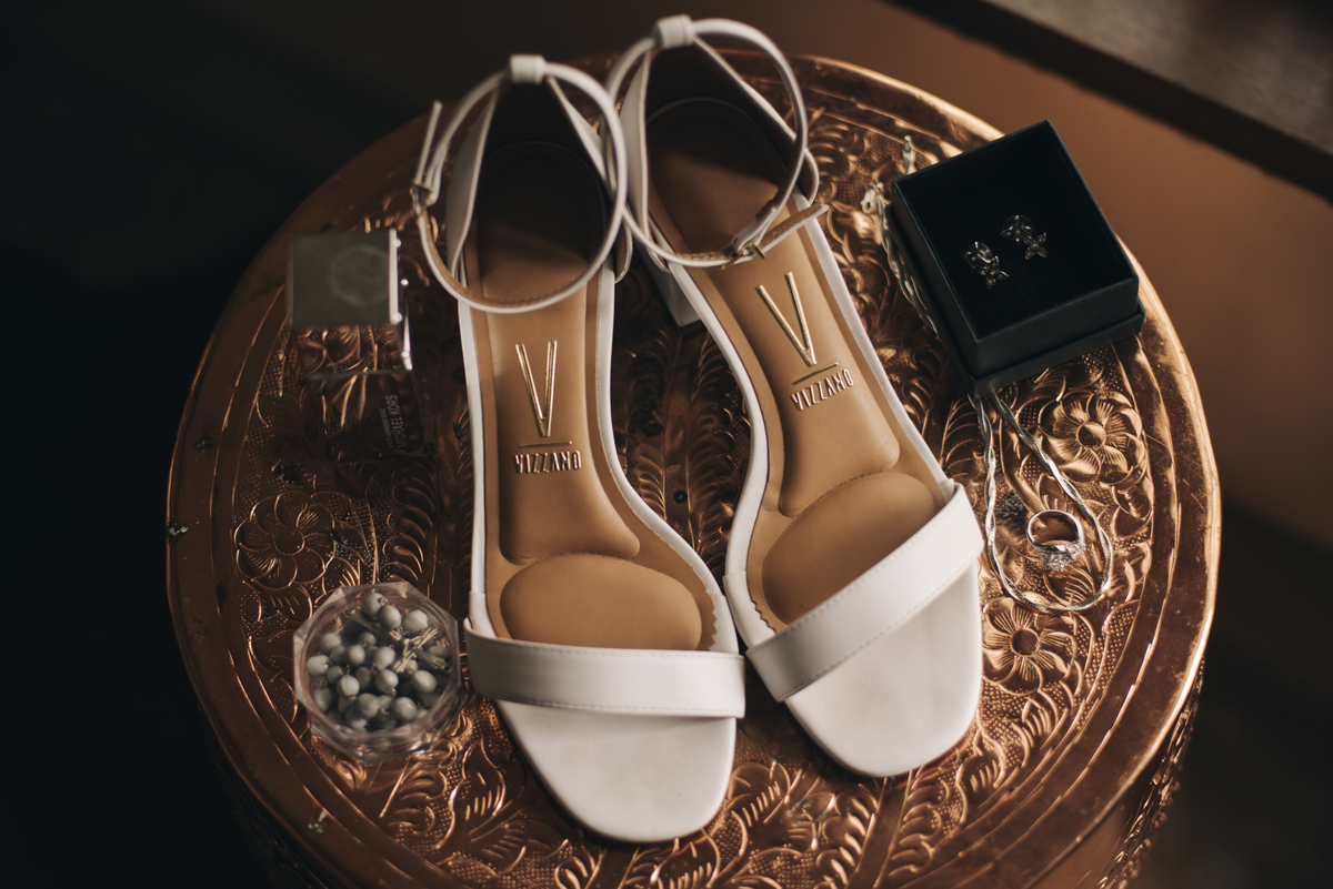 foto do sapato da noiva