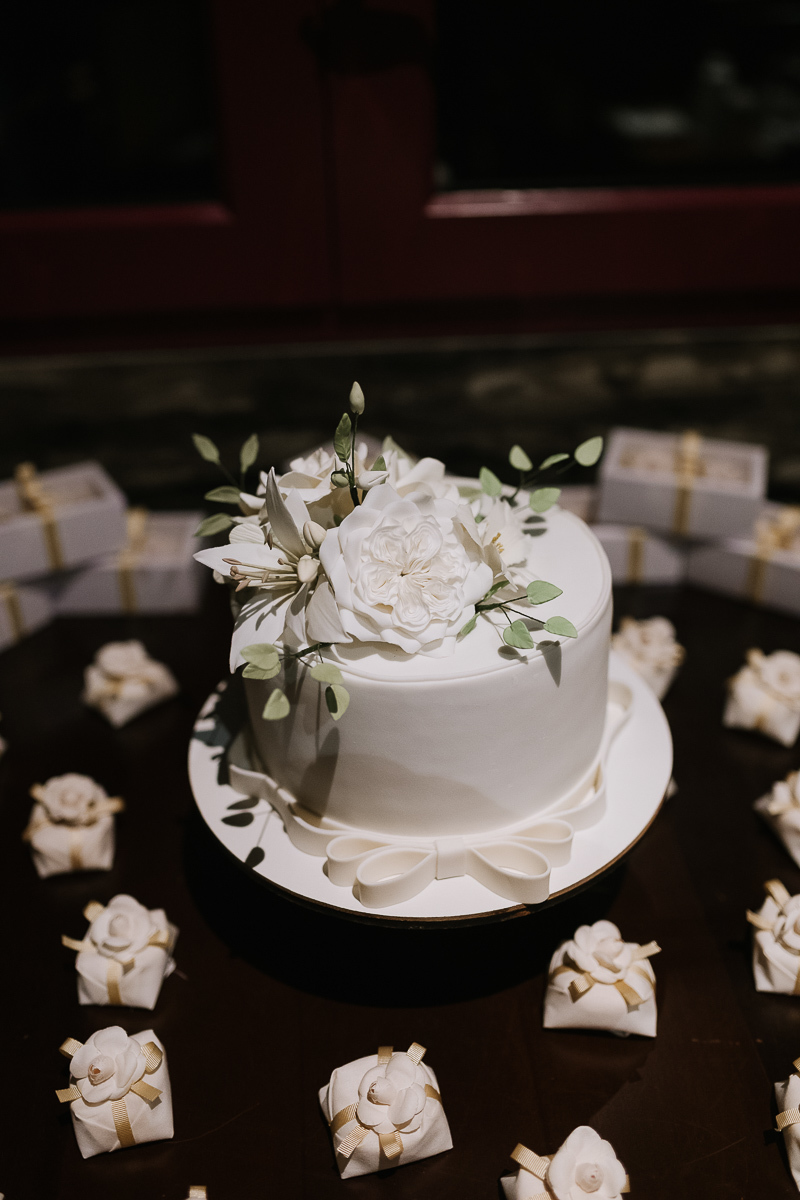 mesa de bolo do casamento
