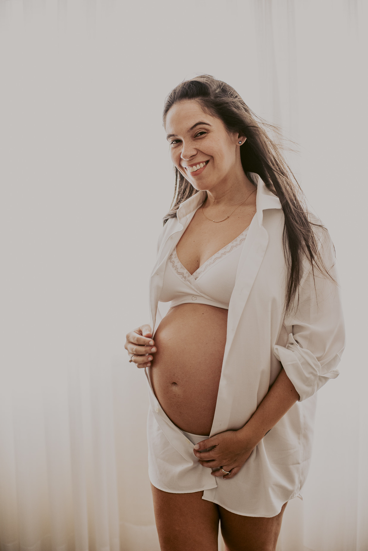 ensaio dinamico e espontâneo de gestante 